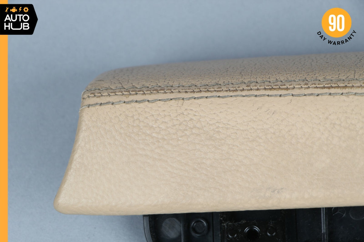 03-06 Mercedes W220 S430 S500 Front Right Center Console Armrest Arm Rest Beige - photo 6