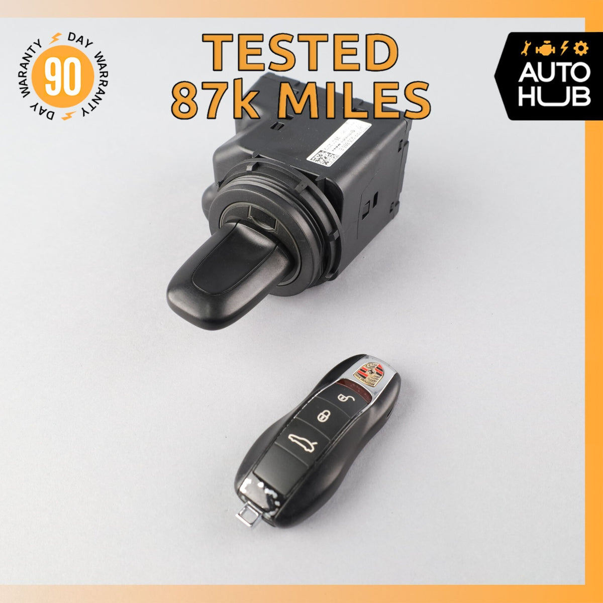 2010 Porsche Panamera 970 Turbo Start Ignition Switch Module w/ Key OEM 87k - photo 1