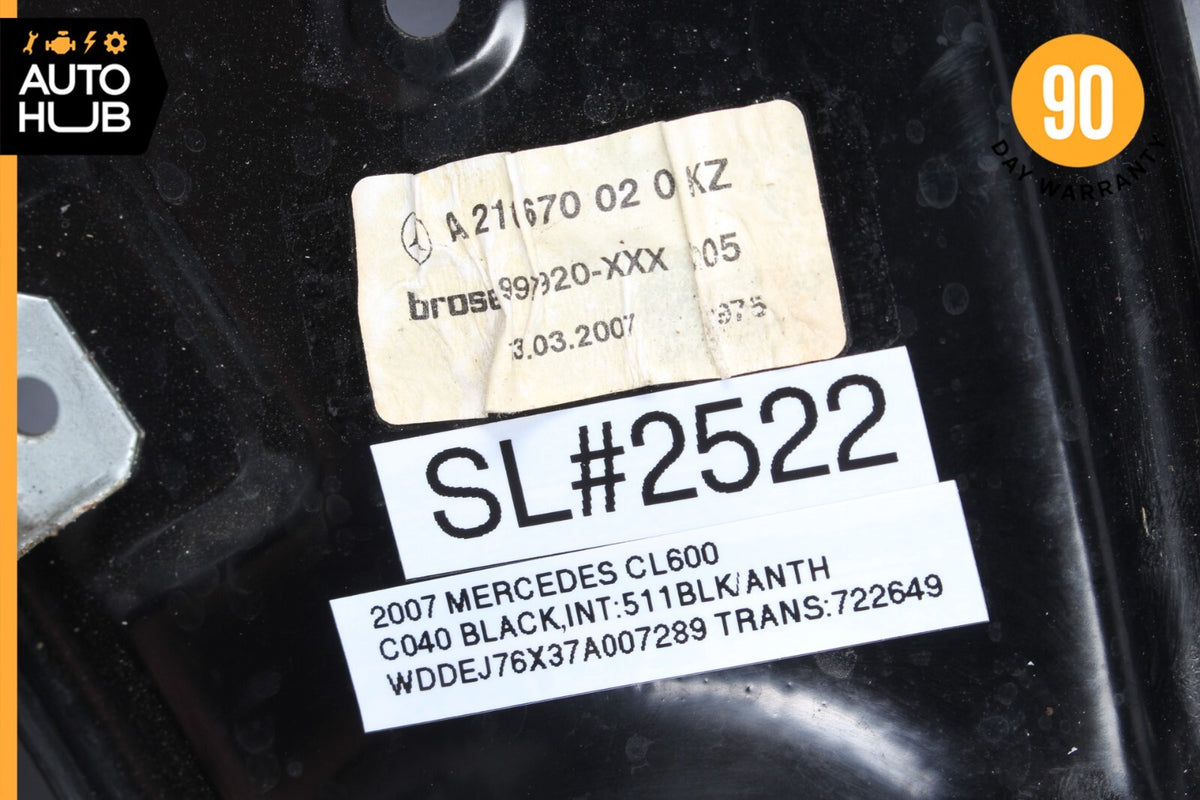 07-14 Mercedes W216 CL600 CL63 AMG Rear Right Side Window Regulator Motor OEM - photo 12