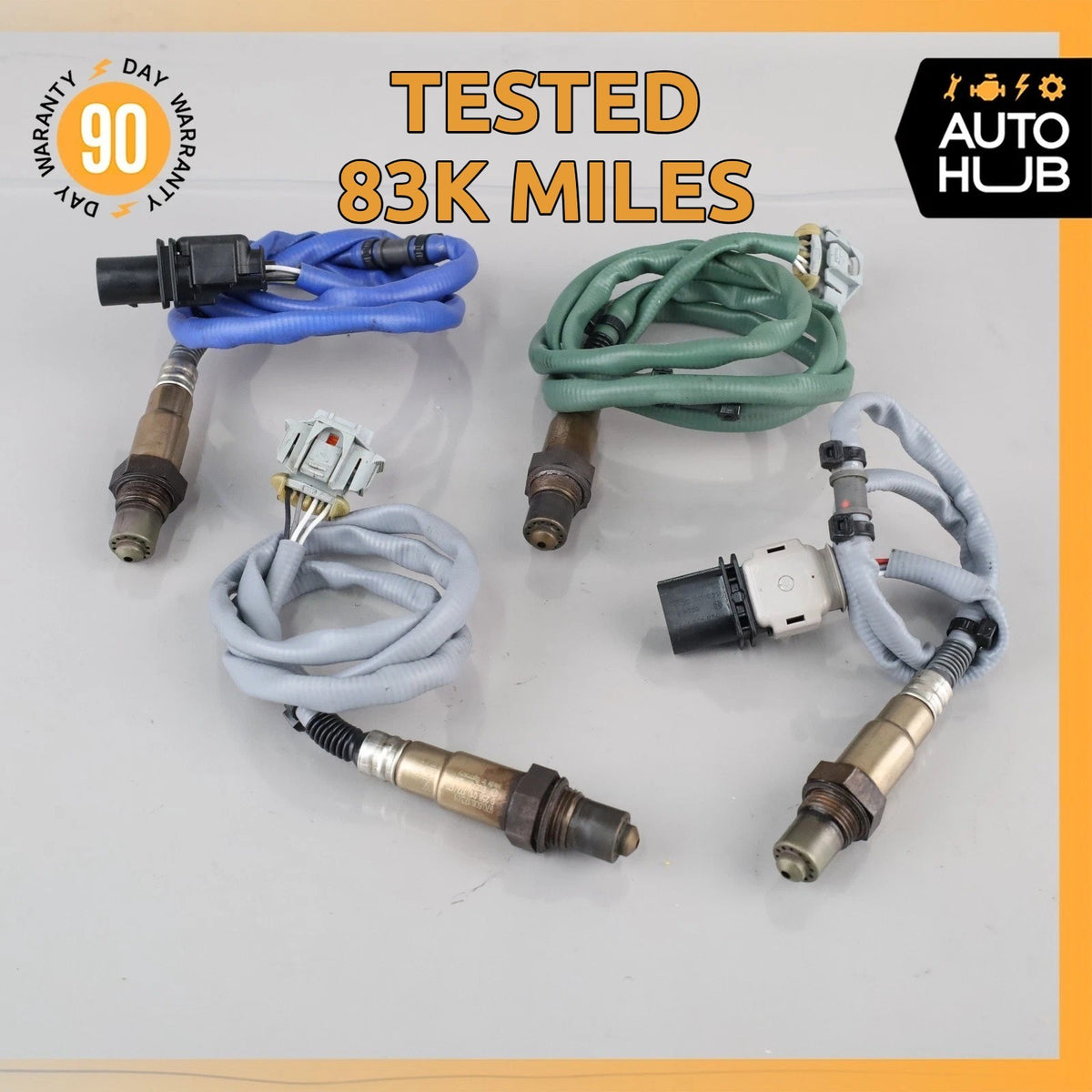 Porsche Panamera 970 3.0L V6 Front & Rear Oxygen O2 Sensor Lambda Set OEM 83k - photo 1