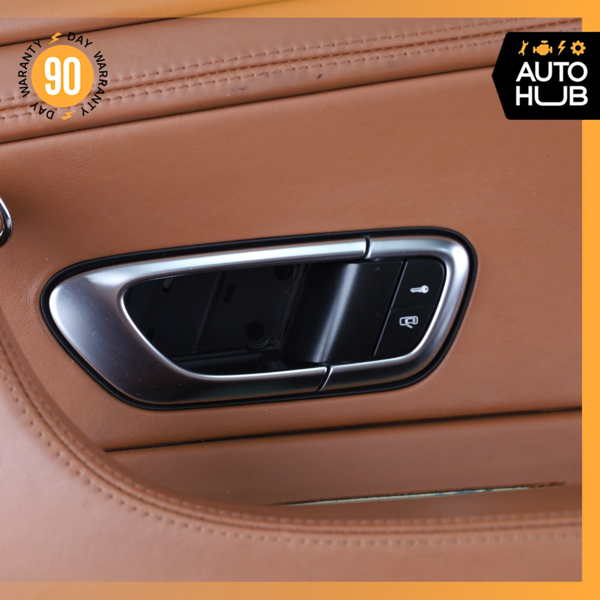 03-10 Bentley Continental GT Right Side Interior Door Panel Brown OEM 53k - photo 9