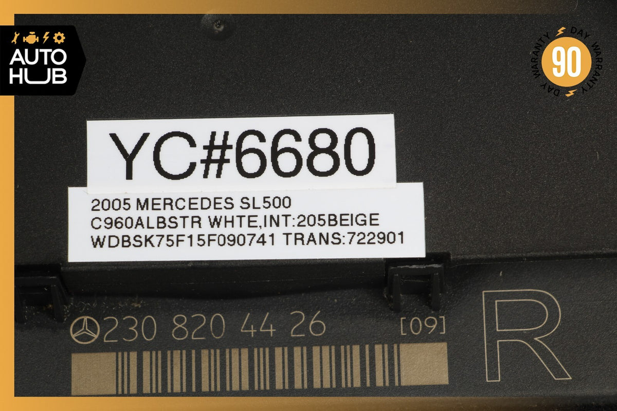 03-06 Mercedes R230 SL500 SL55 AMG Under Seat Control Module Right Side OEM - photo 9
