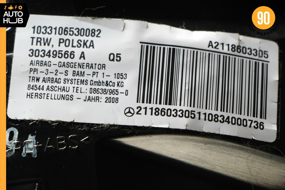 07-09 Mercedes W211 E350 E550 Dashboard Glove Box Storage Compartment Black OEM - photo 11