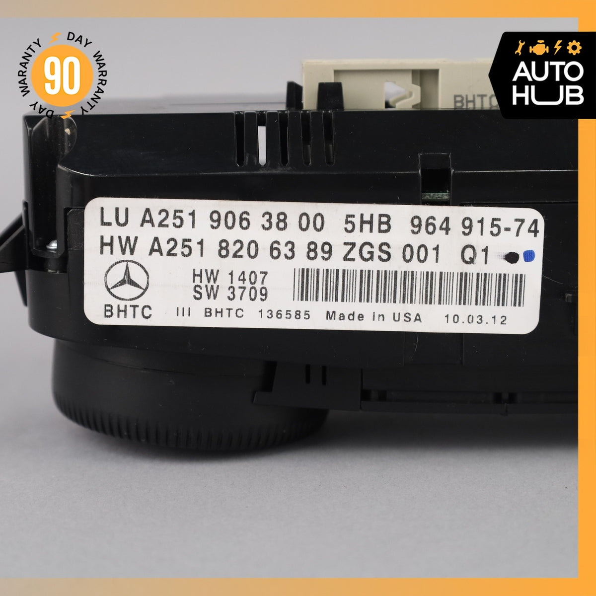Mercedes X164 GL350 R350 Front A/C Heater Climate Control Switch OEM - photo 15
