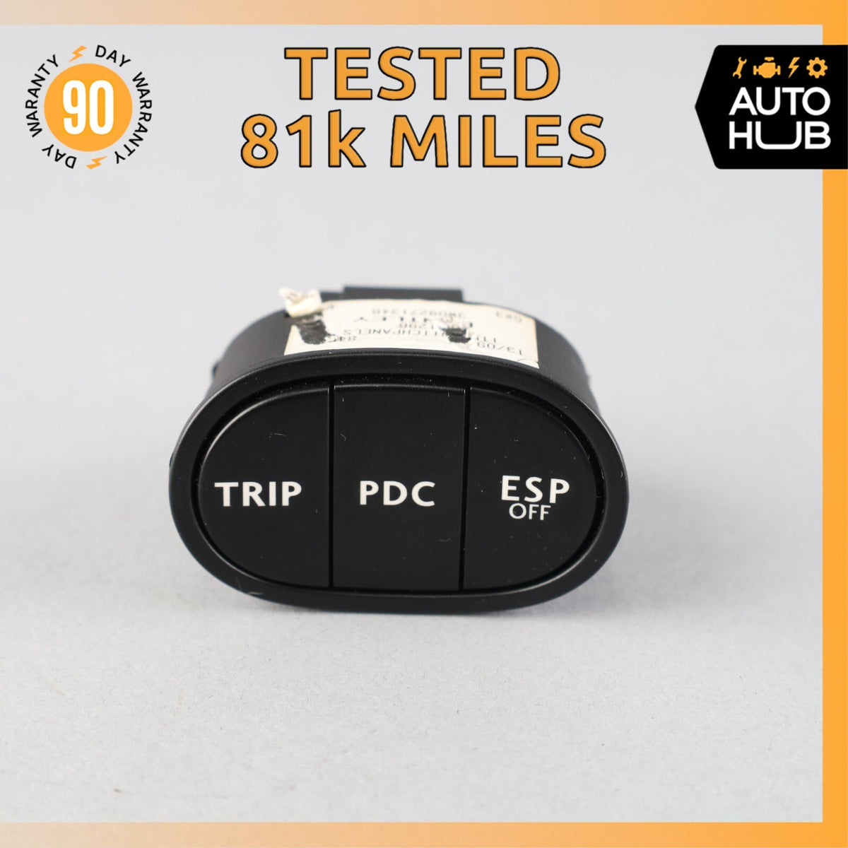 03-12 Bentley Continental GT GTC ESP PDC Button Switch Control OEM 81k - photo 1