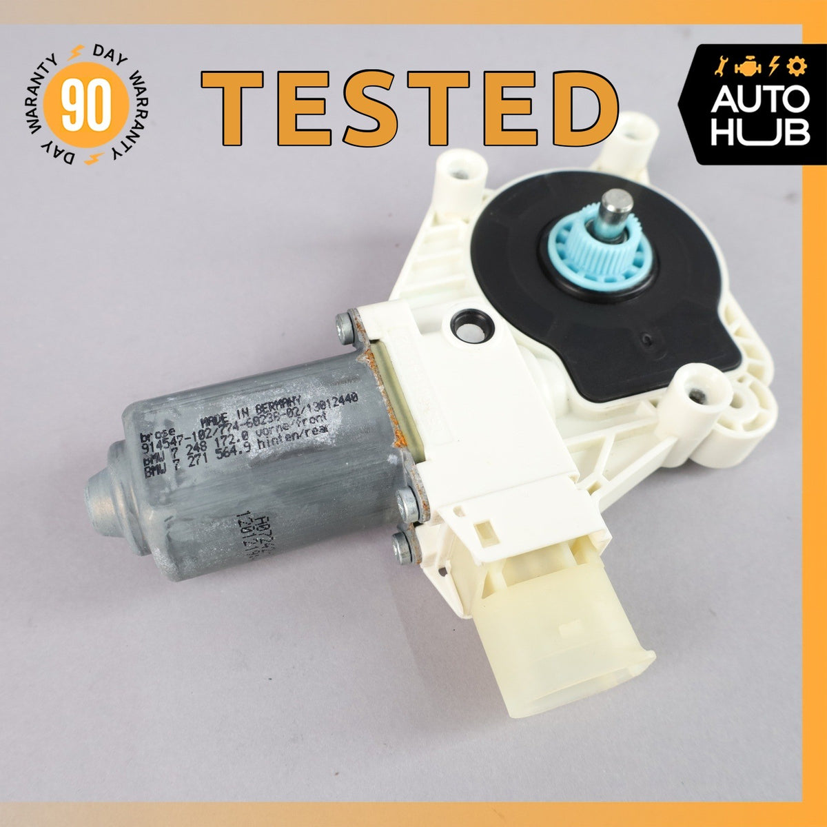 11-16 BMW F10 535i 528i 550i Front or Rear Right Side Window Regulator Motor OEM - photo 1