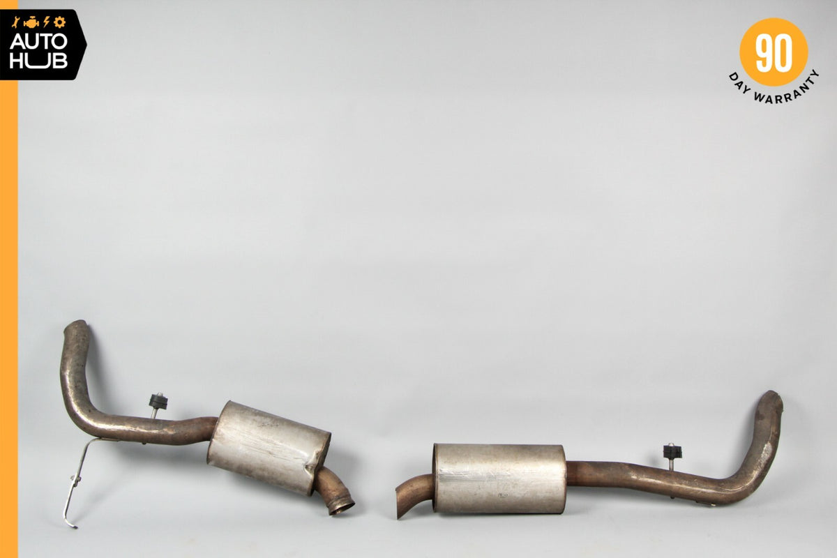 04-06 Mercedes W220 S55 AMG Exhaust Central Resonator Mid Pipe Silencer Set OEM - photo 6