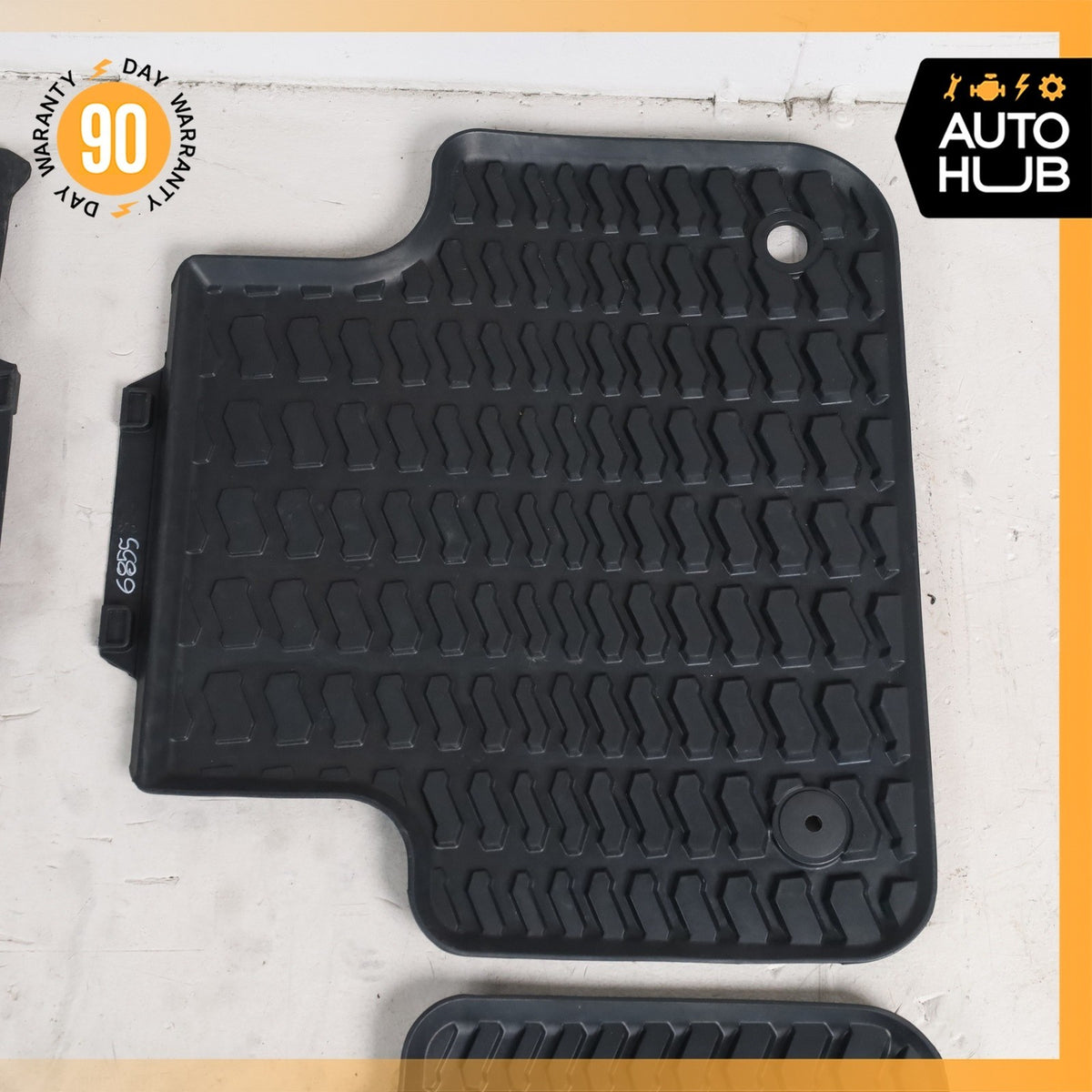 18-24 Audi 4M Q7 Front & Rear Floor Foot Mat Rubber Set OEM - photo 4
