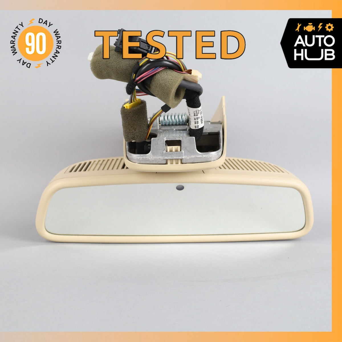 07-12 Mercedes R230 SL550 SL55 Interior Rear View Mirror Beige 2308102317 OEM - photo 1