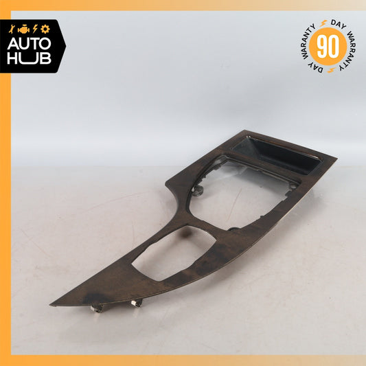 BMW E60 528i 535i Center Console Shifter Surround Wood Trim Bezel OEM - photo 1