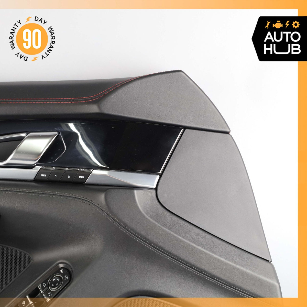 10-16 Porsche Panamera 970 GTS Front Left Interior Door Panel Leather Suede OEM - photo 5