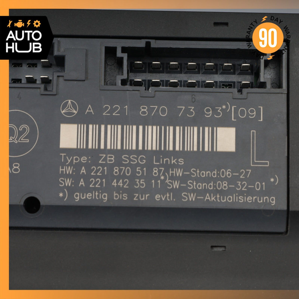 07-13 Mercedes W221 S550 S63 Front Left Driver Side Under Seat Control Unit OEM - photo 9