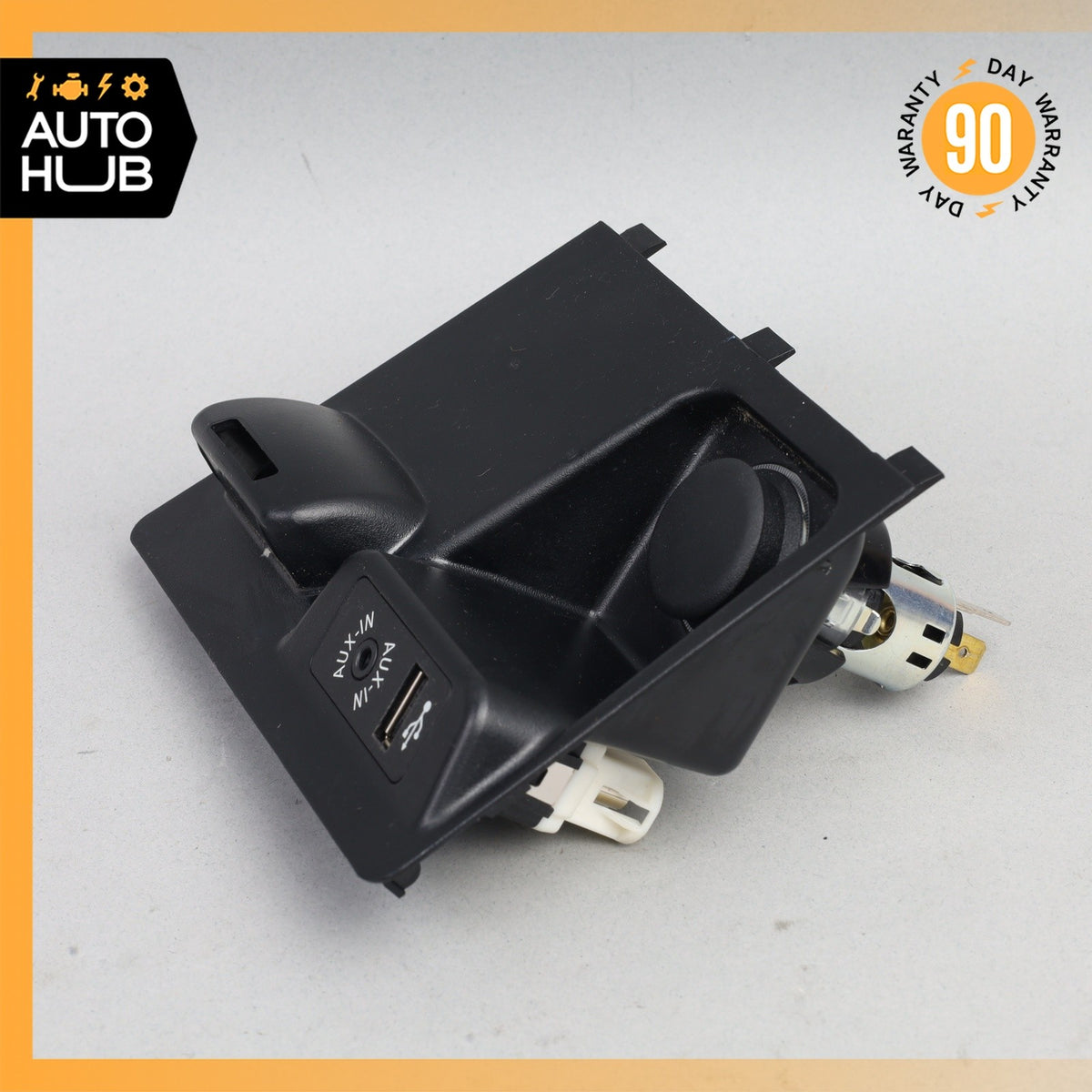 14-18 BMW F15 X5 Center Console Power Outlet Lighter AUX USB Socket w/ Trim OEM - photo 5