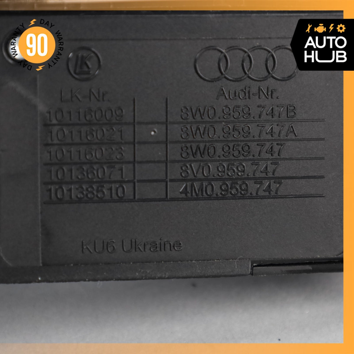 Audi B9 S5 Front Left Driver Side Power Seat Control Switch 8W0959747A OEM - photo 9