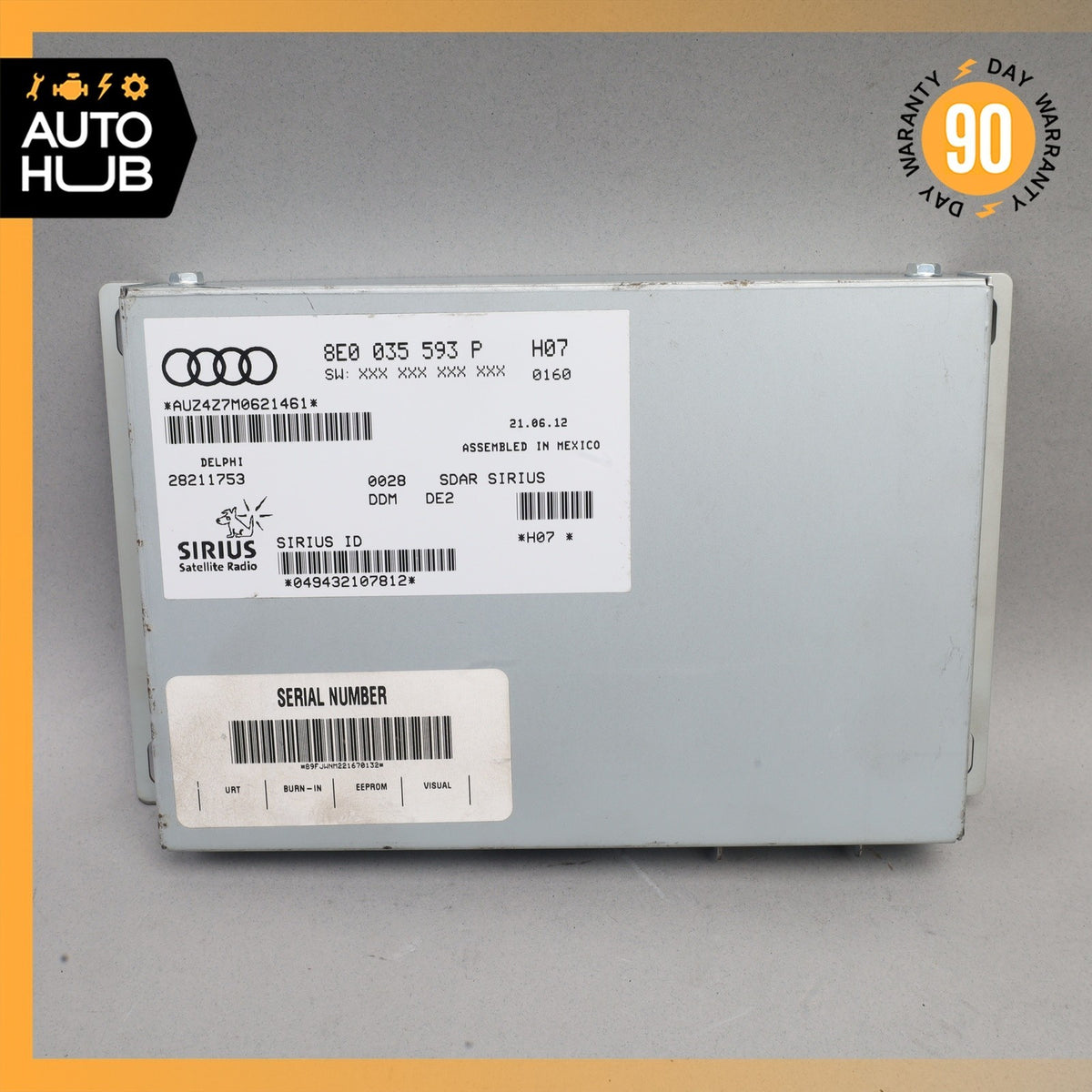 Audi 8J TT Satellite Radio Receiver 8E0035593P OEM - photo 2