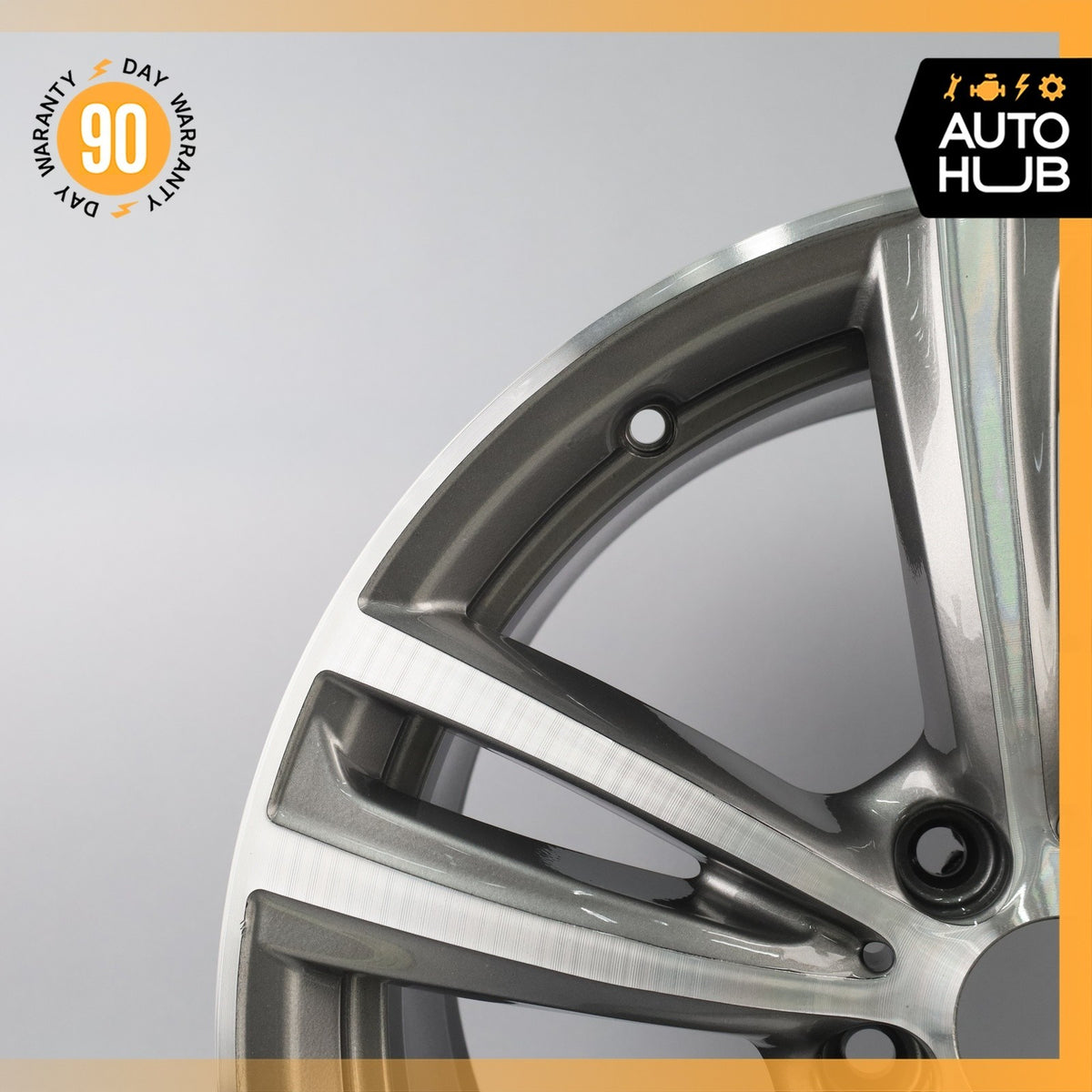 BMW F30 335i 340i 430i 8.5 x 19 19" Style 442 Rear Wheel Rim Polished Gray OEM - photo 3