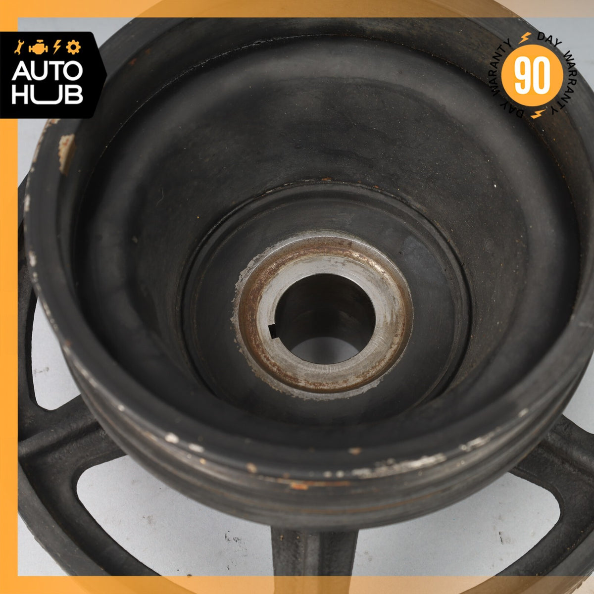 90-99 Mercedes R129 SL500 Engine Motor Crankshaft Pulley Harmonic Balancer OEM - photo 9