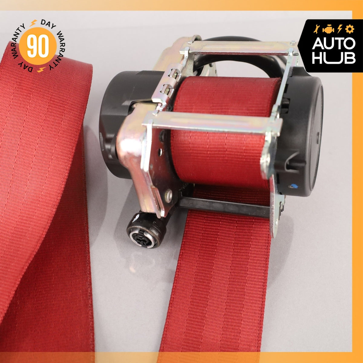 14-24 Jaguar X152 F-Type Front Left Driver Side Seatbelt Retractor Red OEM - photo 3