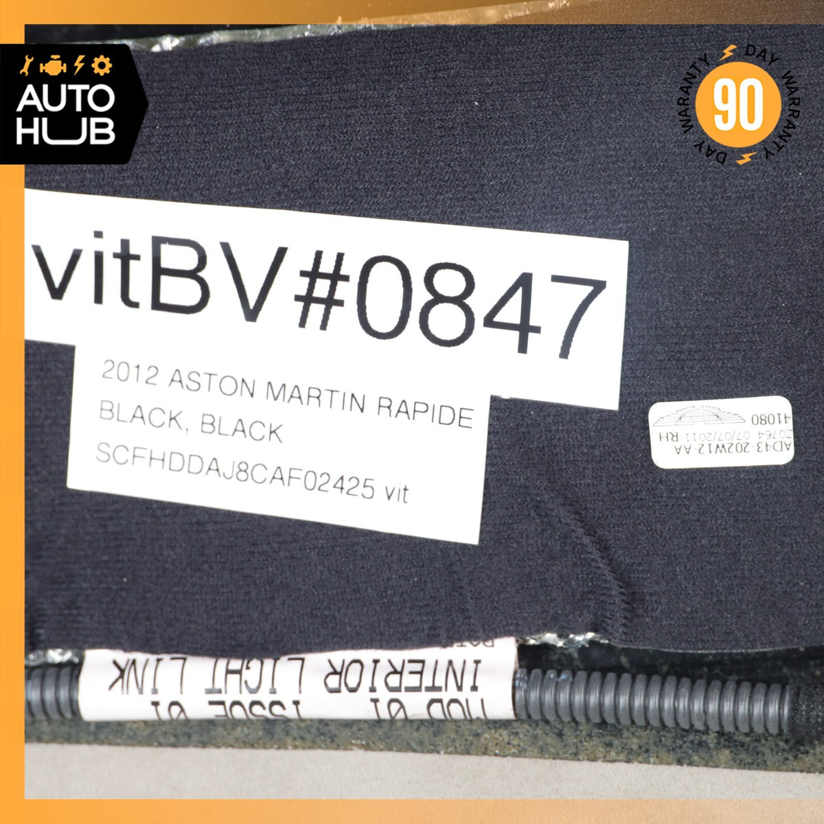 10-19 Aston Martin Rapide D-Pillar Trim Rear Right Passenger Side Suede OEM 11k - photo 17