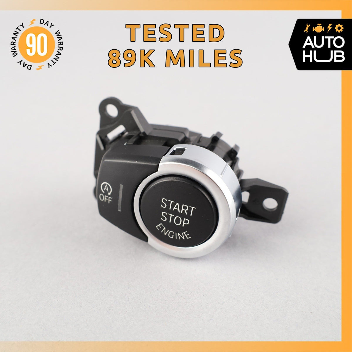 14-18 BMW F15 X5 Ignition Switch Push Button 61319291689 OEM 89k - photo 1