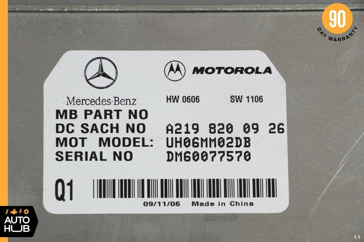 06-12 Mercedes R230 SL550 E350 Communication Control Module 2198200926 OEM - photo 6