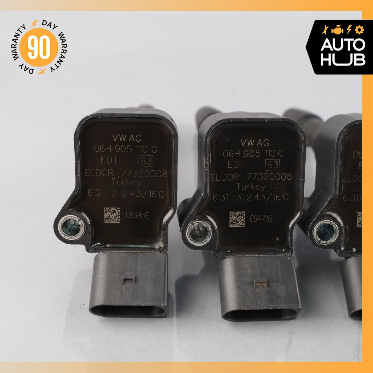 Audi 8V A3 2.0L L4 Engine Motor Ignition Coil Set of 4 06H905110G OEM - photo 10