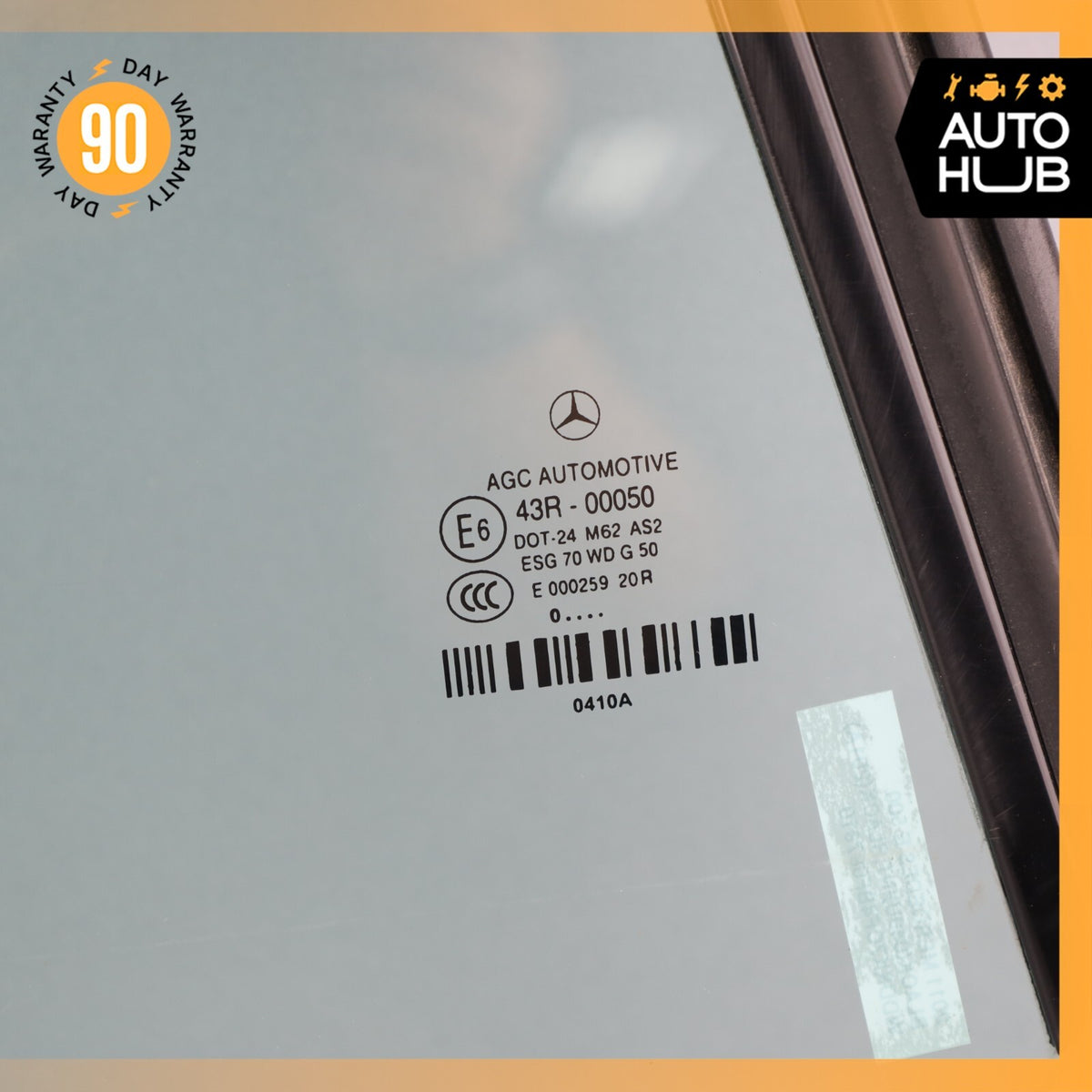 11-17 Mercedes W207 E550 Convertible Rear Right Quarter Window Glass OEM - photo 7