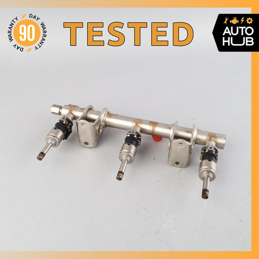 14-18 Porsche Macan Cayenne Fuel Injection Rail Line w/ Injectors Right OEM - photo 1