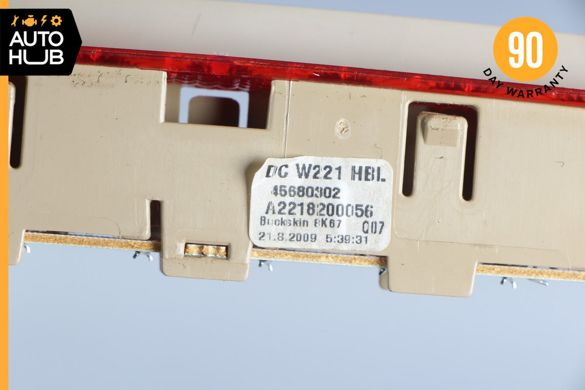 07-14 Mercedes W221 S400 S550 CL550 Rear 3RD Third Brake Stop Light Beige OEM - photo 11