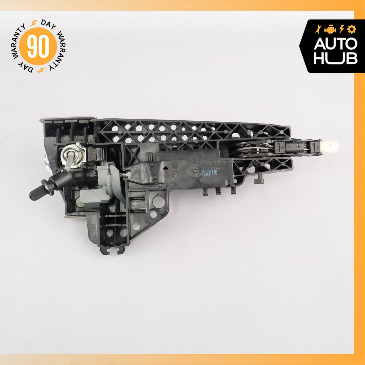 Audi D4 A8L Front Left Driver Exterior Door Handle Black 4H1837885 OEM - photo 14