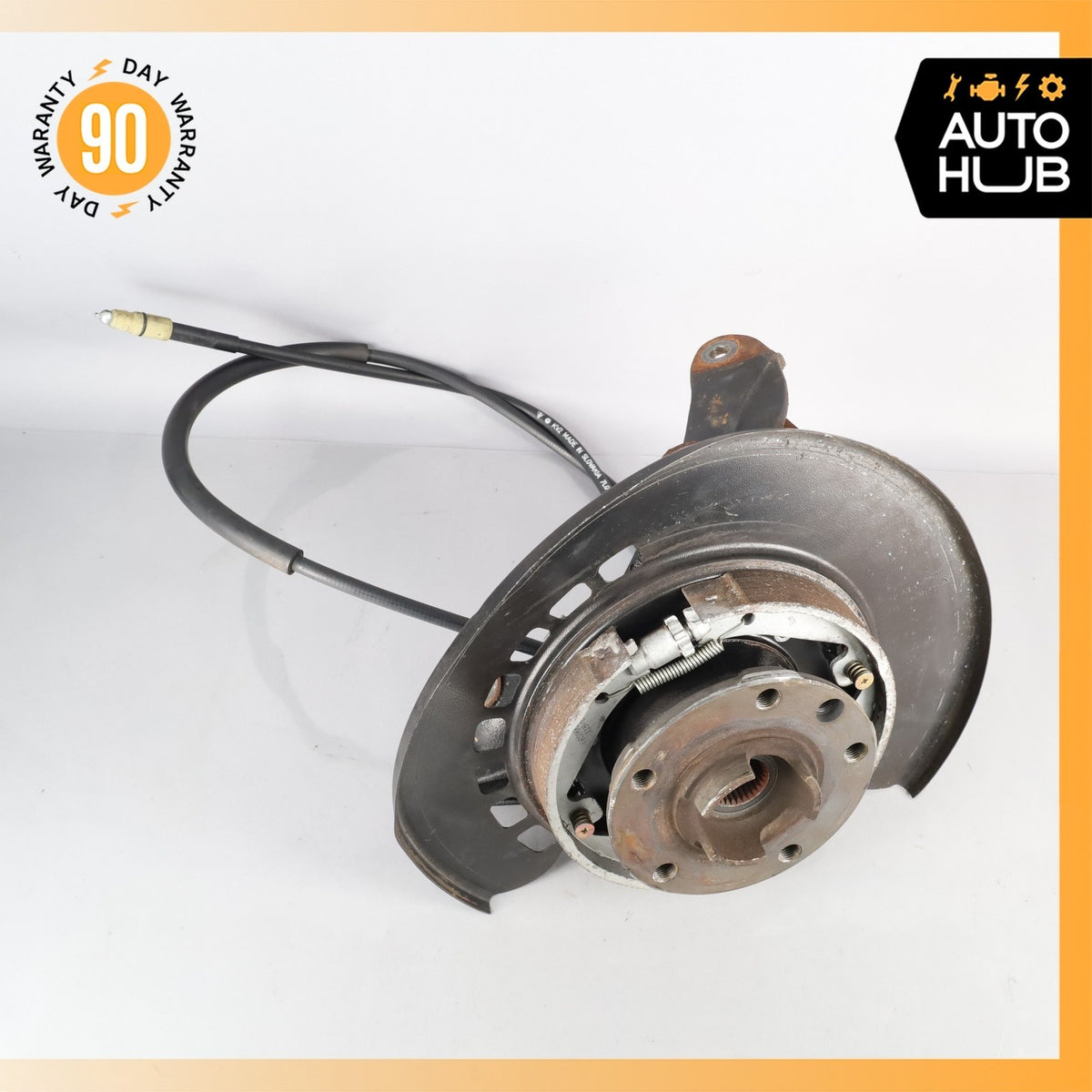 Porsche Cayenne 955 Turbo S Rear Left Side Spindle Knuckle Hub w/ Shield OEM - photo 2