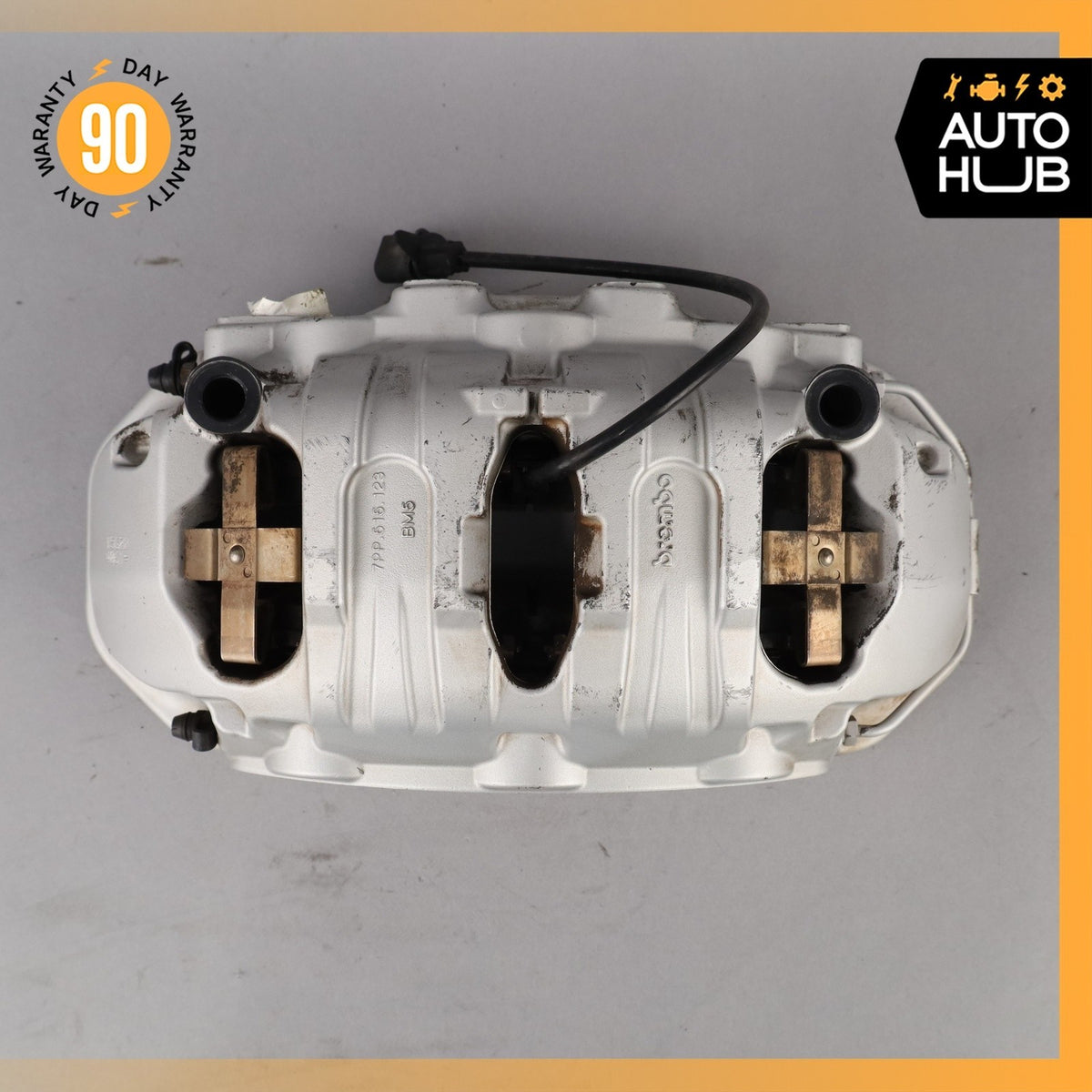 10-23 Porsche Macan Cayenne Panamera Front Brake Calipers Set 7PP615123 OEM - photo 6