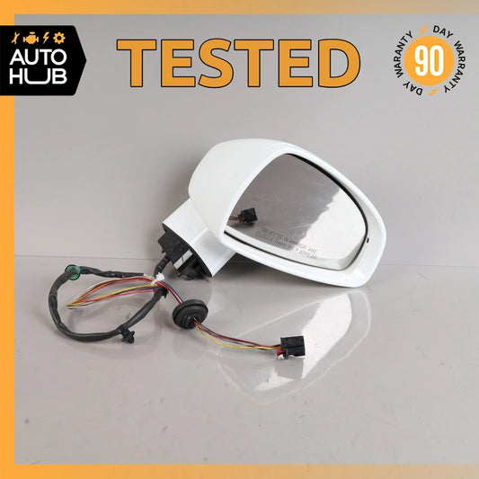 08-15 Audi 8J TT Right Side Rear View Door Mirror White 8J0857502A OEM - photo 1