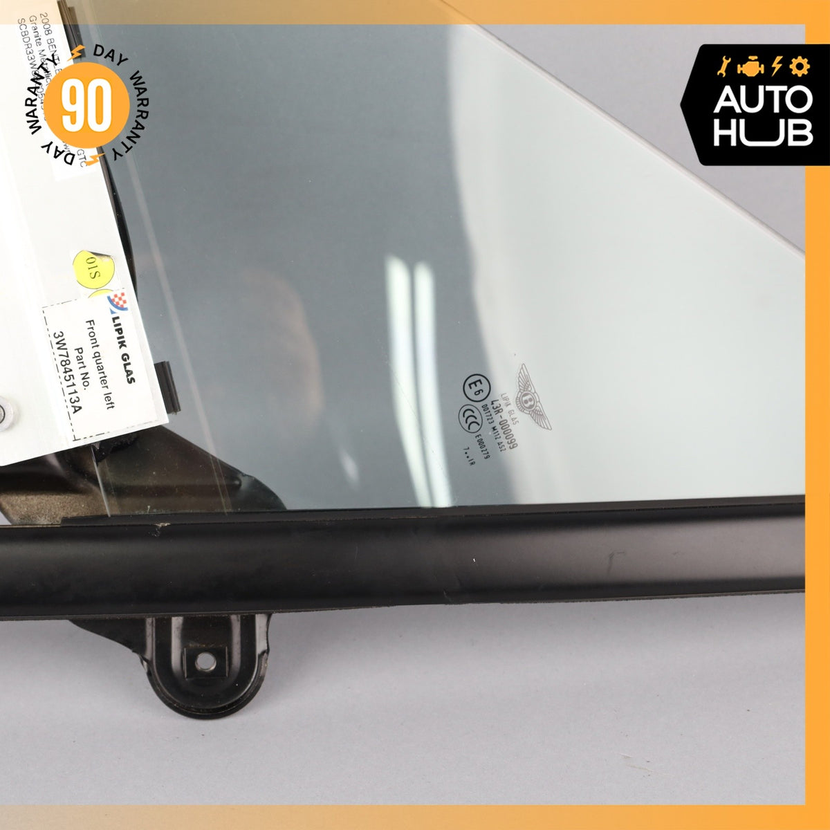 07-18 Bentley Continental GTC Front Left Side Door Vent Window Glass OEM - photo 6