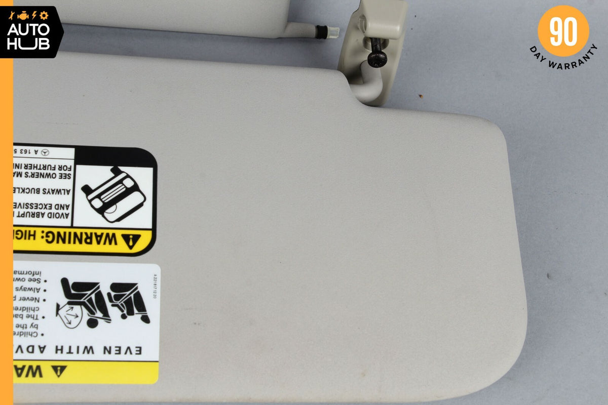 06-12 Mercedes X164 GL450 ML63 AMG Sun Visor Sunvisor Front Left Side Gray OEM - photo 10