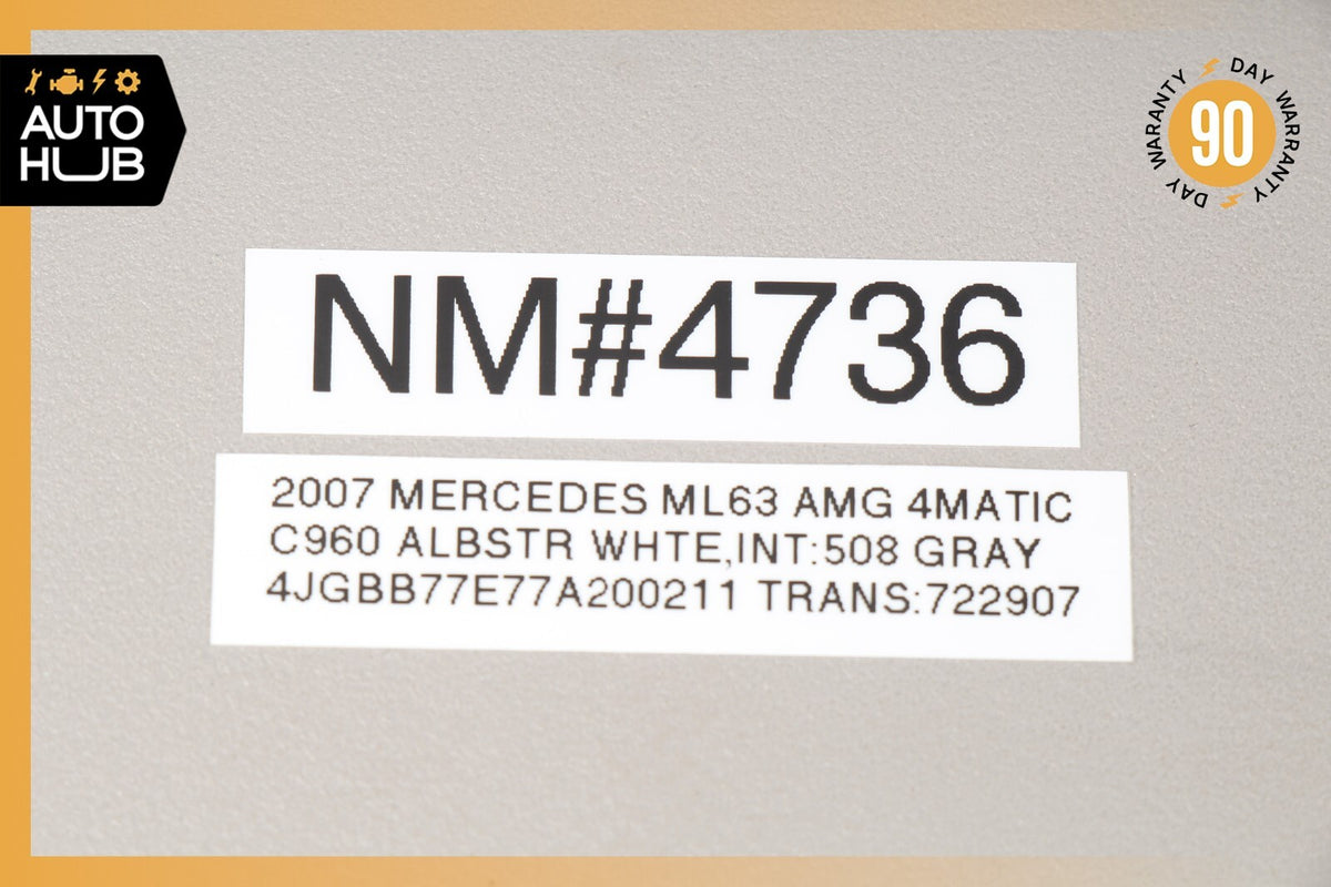 06-12 Mercedes W164 ML63 GL450 ML550 Sun Visor Sunvisor Front Left Side Gray OEM - photo 12