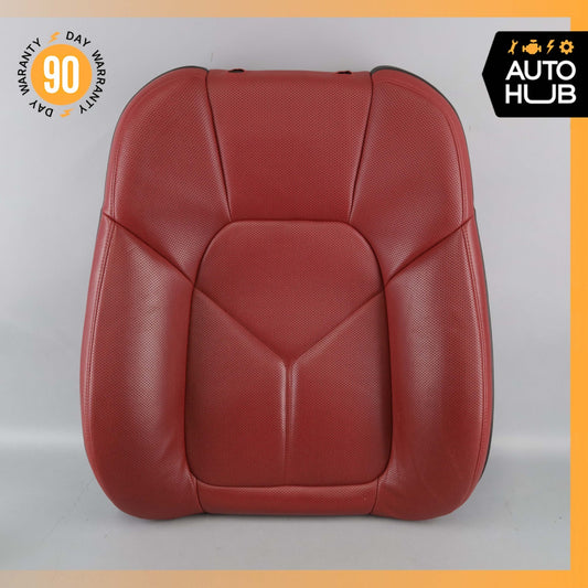 15-18 Porsche Macan 95B Front Left Side Seat Upper Cushion Leather Red OEM - photo 1
