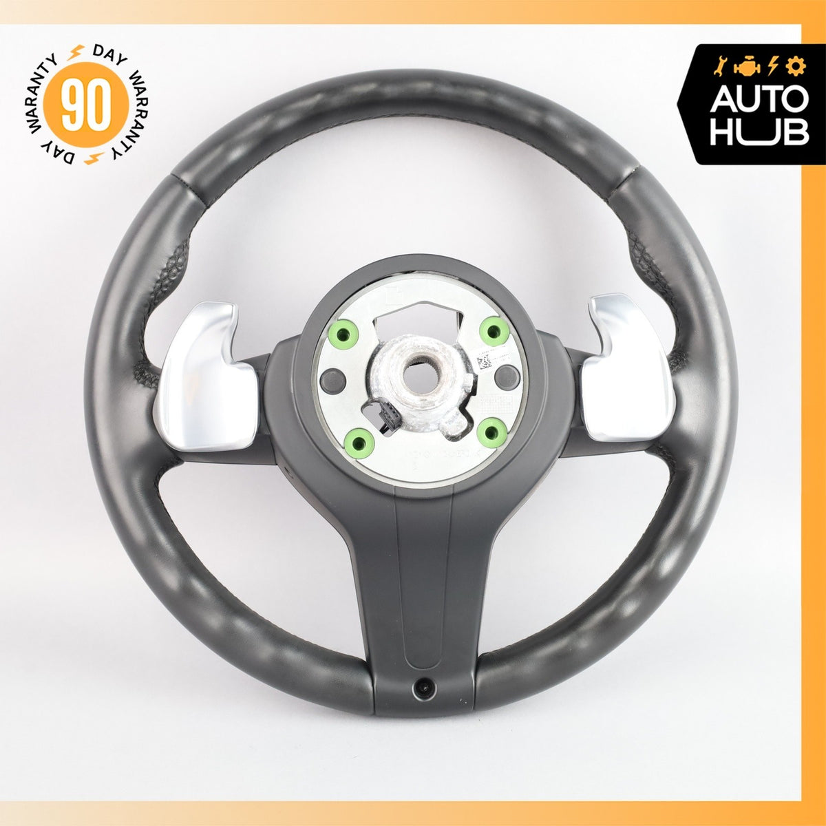 15-19 BMW F15 X5 X3 X6 M Sport Steering Wheel Leather Black OEM 69k - photo 13