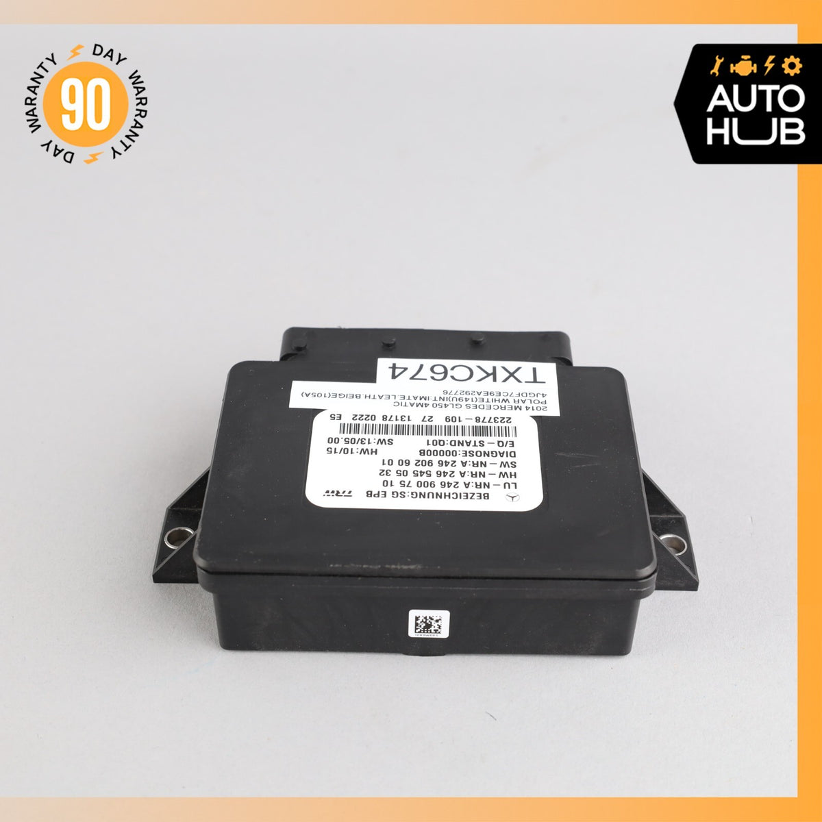 12-16 MercedesX166 GL450 SLK350 Hand Parking Brake Control Module Unit OEM - photo 3