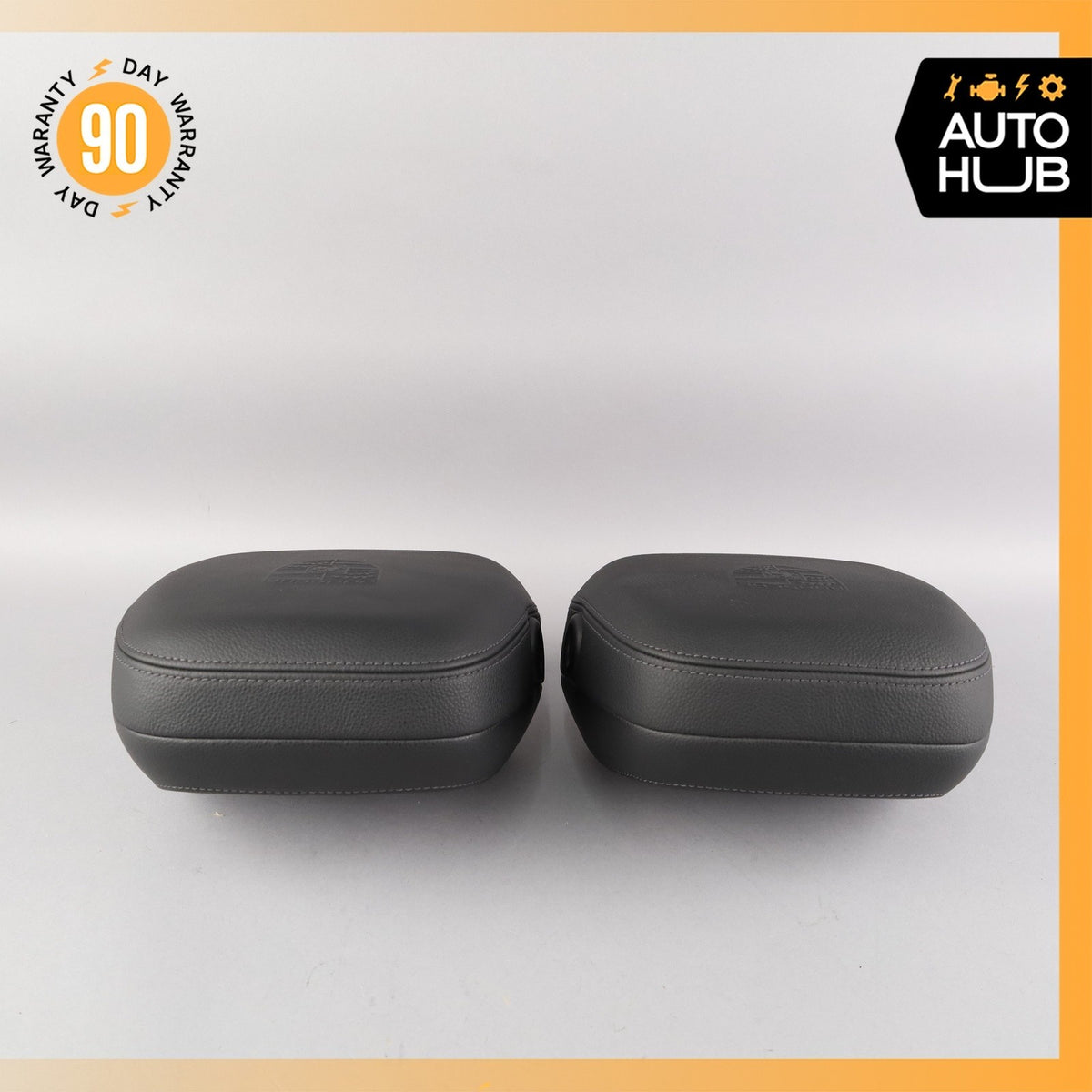 11-18 Porsche Cayenne 958 Front & Rear Headrest Head Rest Set of 4 w/ Crest OEM - photo 4