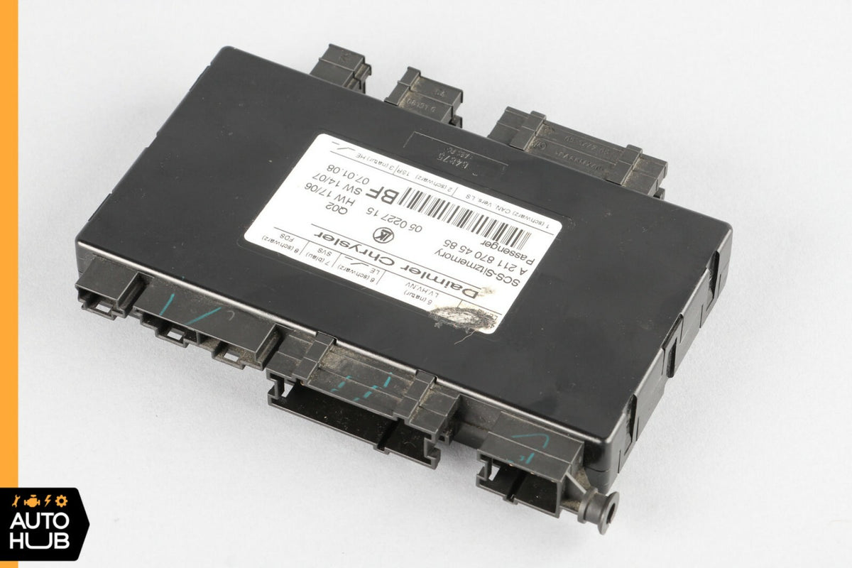 06-09 Mercedes W211 E550 CLS500 Seat Control Module Front Right Passenger OEM - photo 6