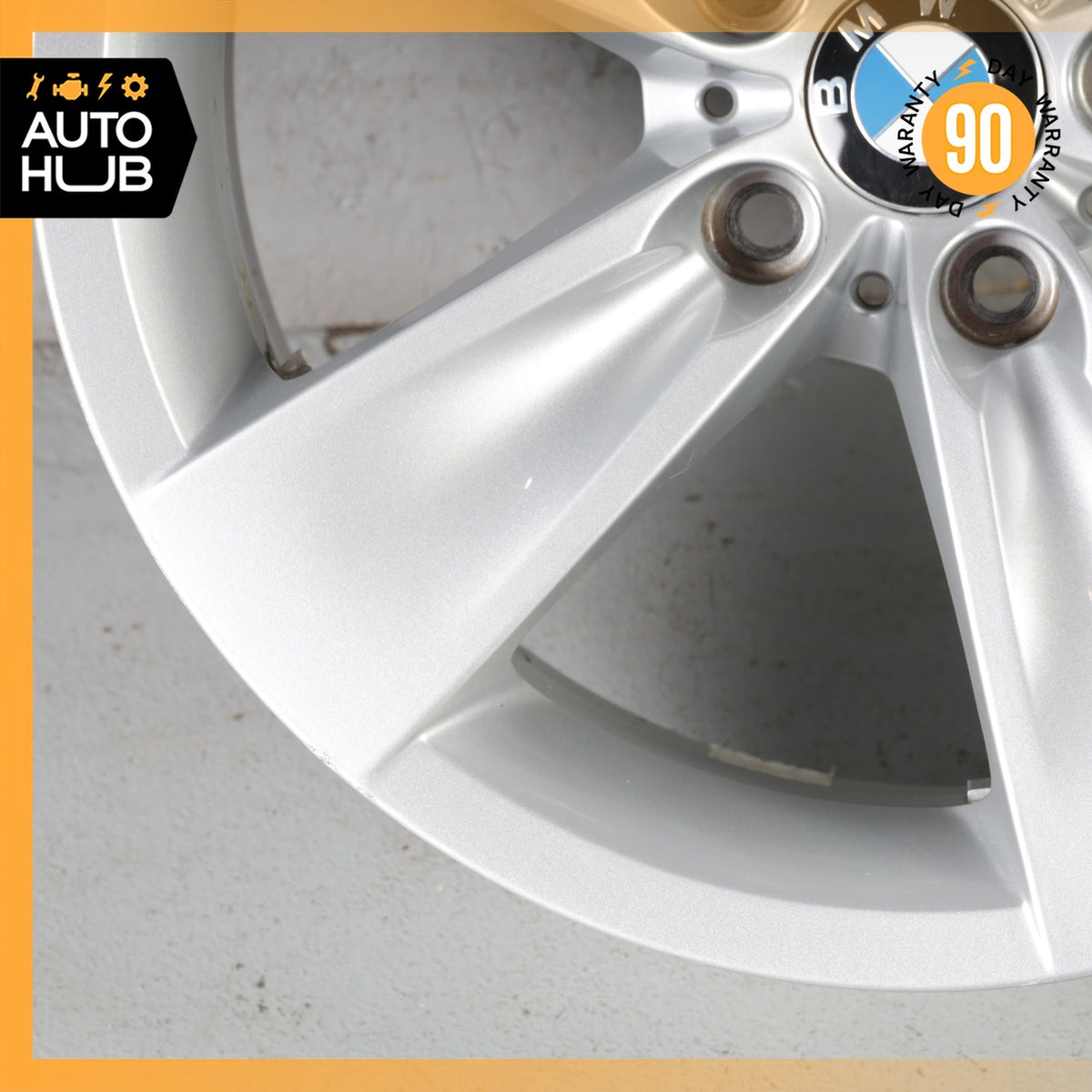 BMW E60 528i 535i 550i 8 x 18 18" Style 246 Wheel Rim Silver 6777349 OEM - photo 4