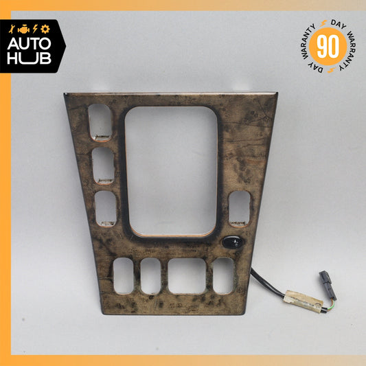 00-03 Mercedes W208 CLK430 Center Console Shifter Cover Panel Trim Wood OEM - photo 1