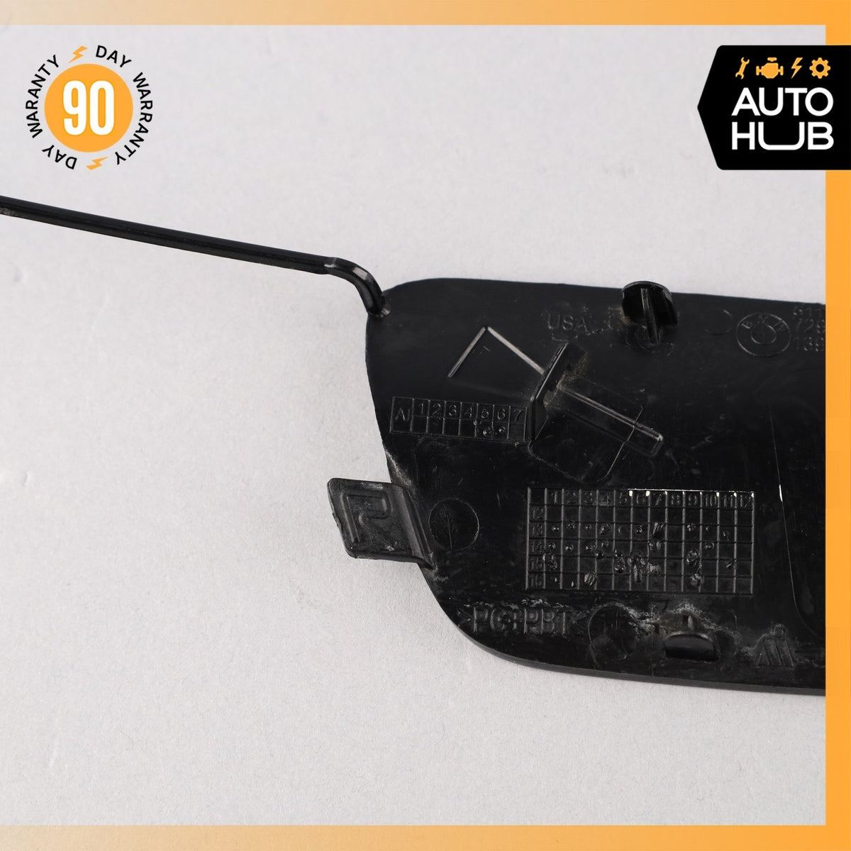 BMW F15 X5 Rear Right Bumper Tow Hook Cover Panel Trim Black OEM - photo 7