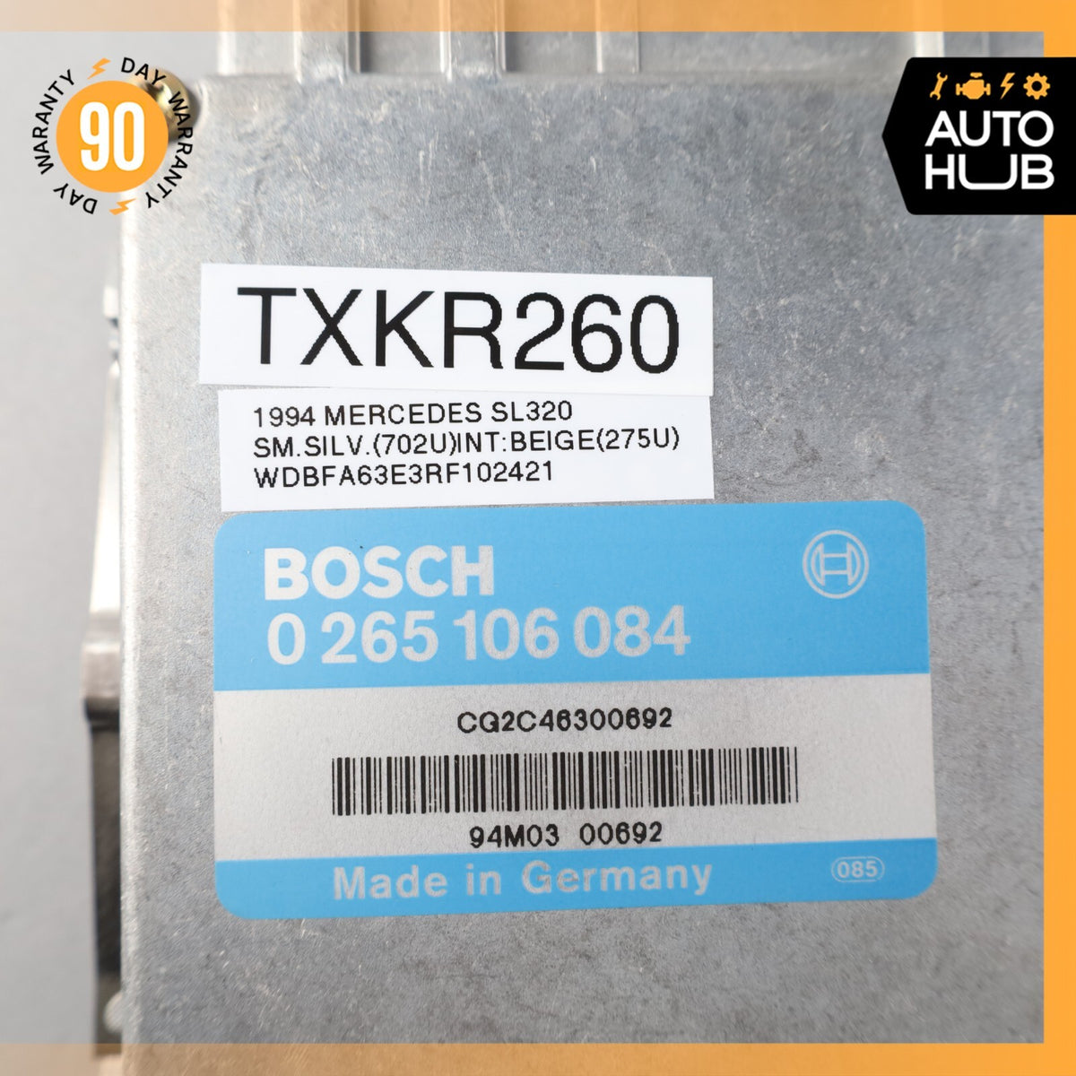94-95 Mercedes R129 SL320 Acceleration Slip Regulation ASR Control Module OEM - photo 8