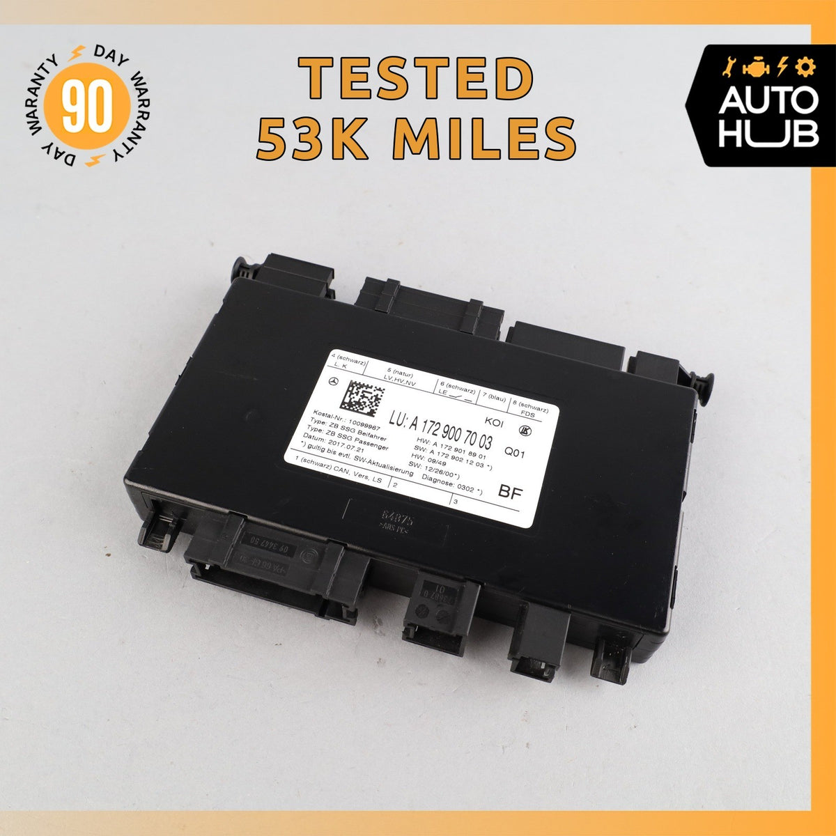 Mercedes R172 SLC300 E350 C350 Seat Control Module Front Right Side OEM - photo 1
