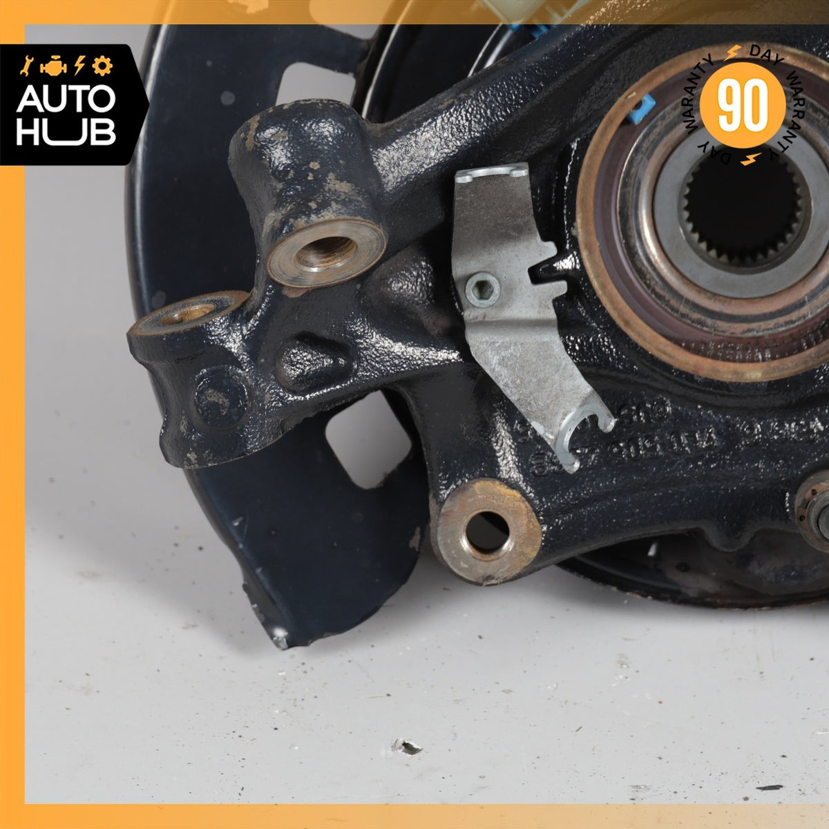 Porsche Cayenne 955 Rear Right Side Spindle Knuckle Hub w/ Shield OEM - photo 9