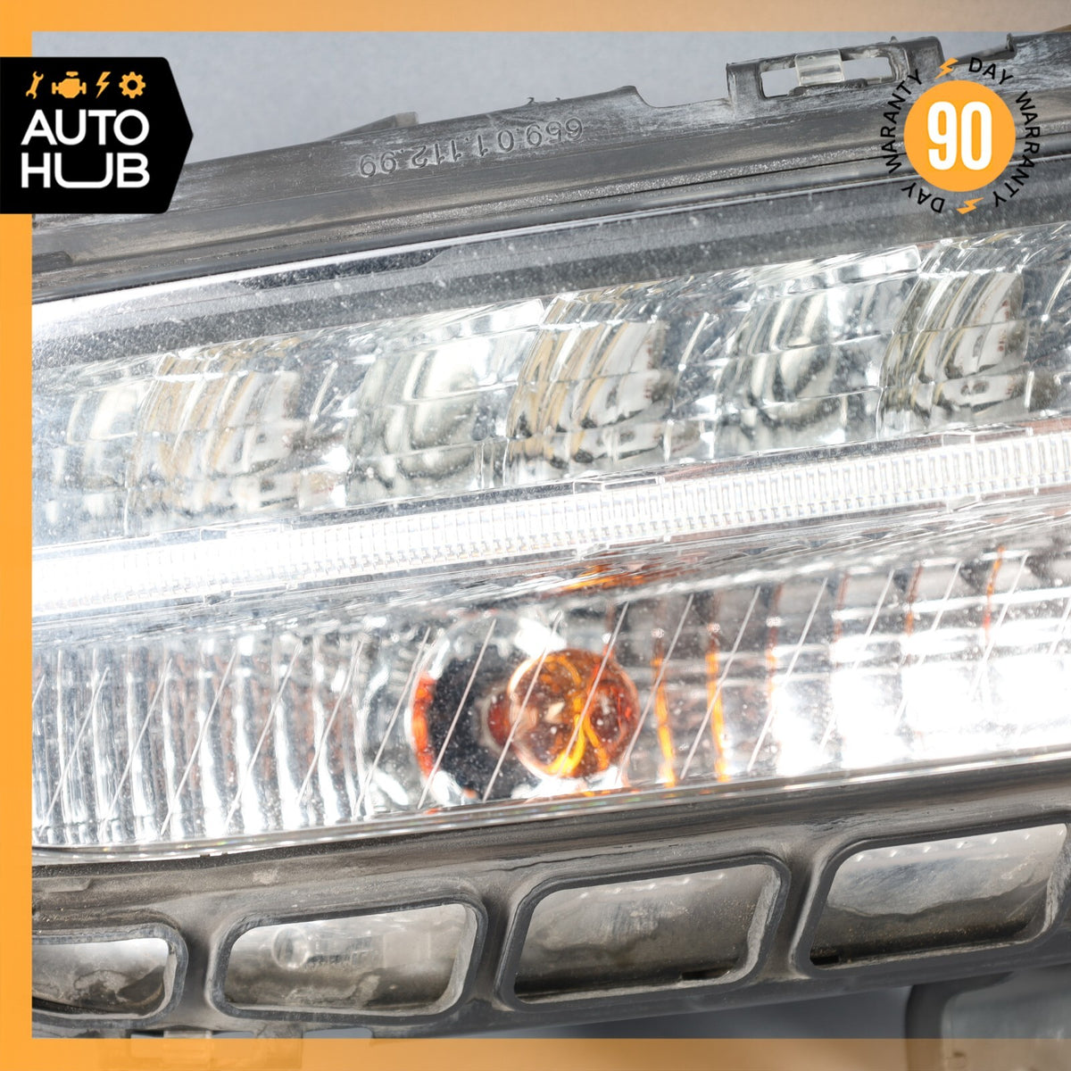 Porsche Panamera 970 Left Driver Side DRL Daytime Running Light Fog Lamp OEM 89k - photo 3