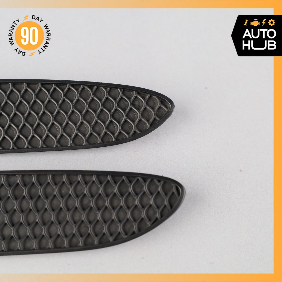 17-23 Mercedes W205 C63 C43 AMG Rear Bumper Mesh Grille Set of 2 OEM 39k - photo 4