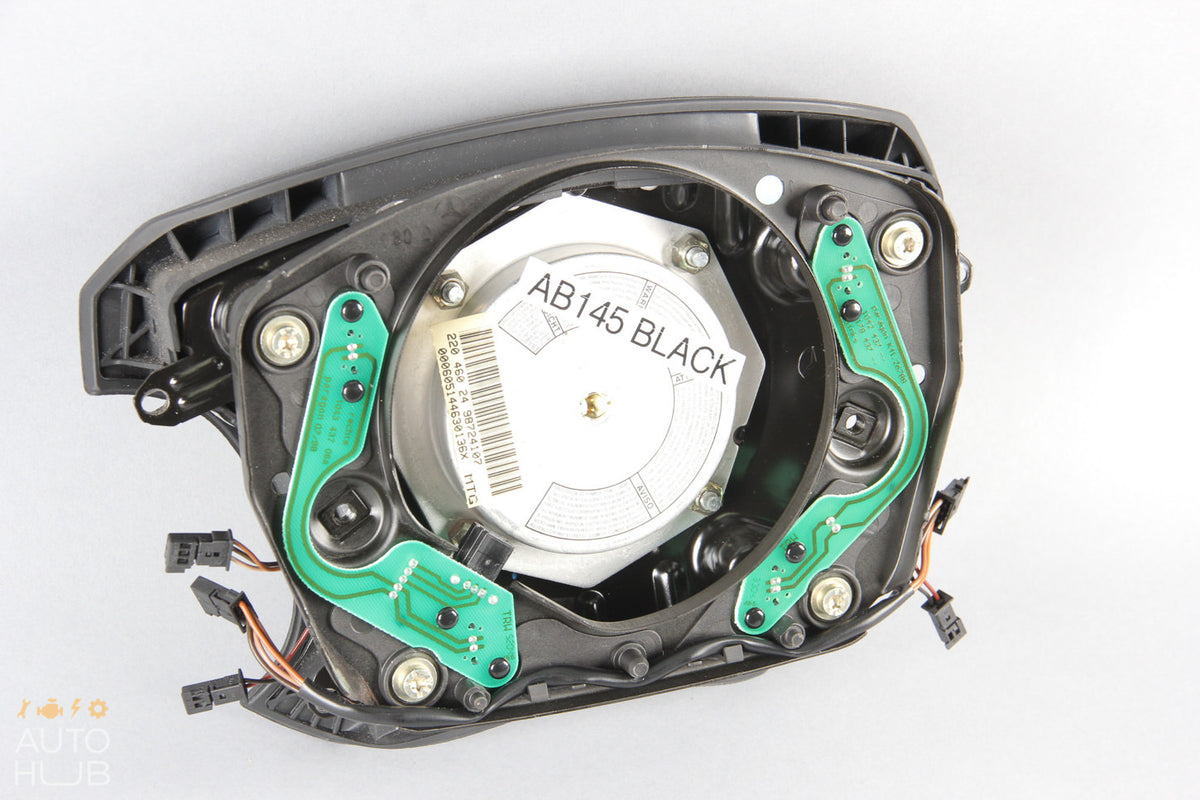 00-06 Mercedes W220 S350 S500 CL500 Steering Wheel Air Bag Airbag Black OEM - photo 10
